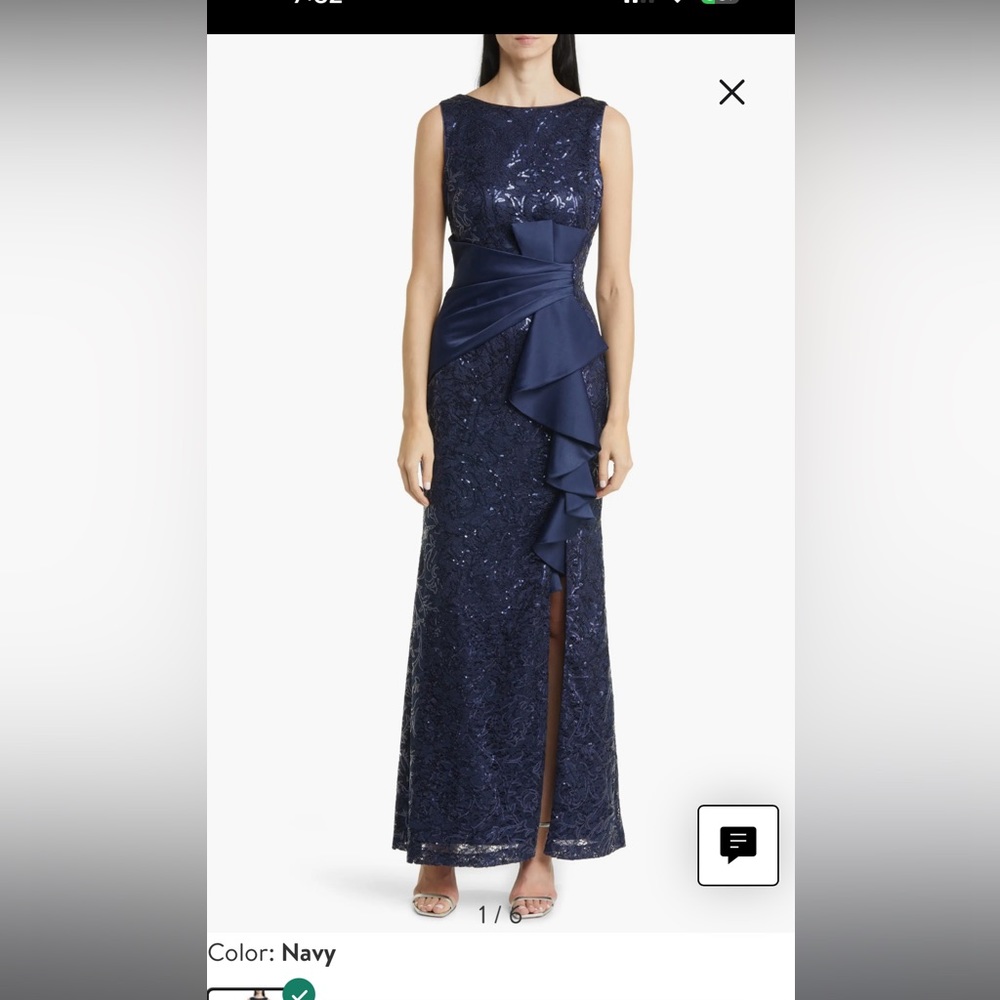 Eliza J navy dress